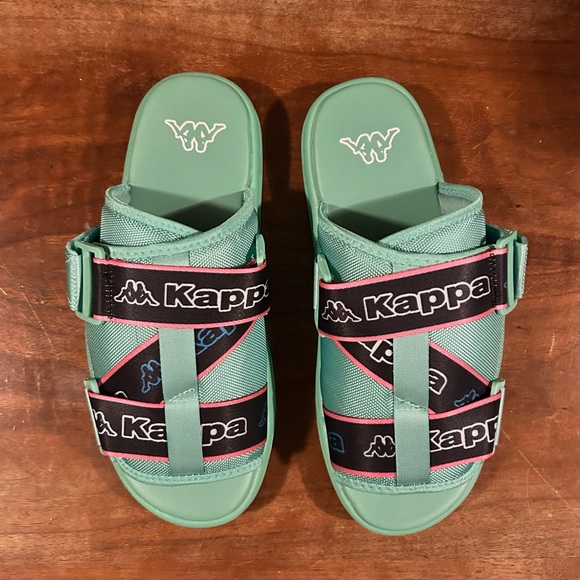 Kappa Logo Tape Kalpi Slides - Picture 2 of 5